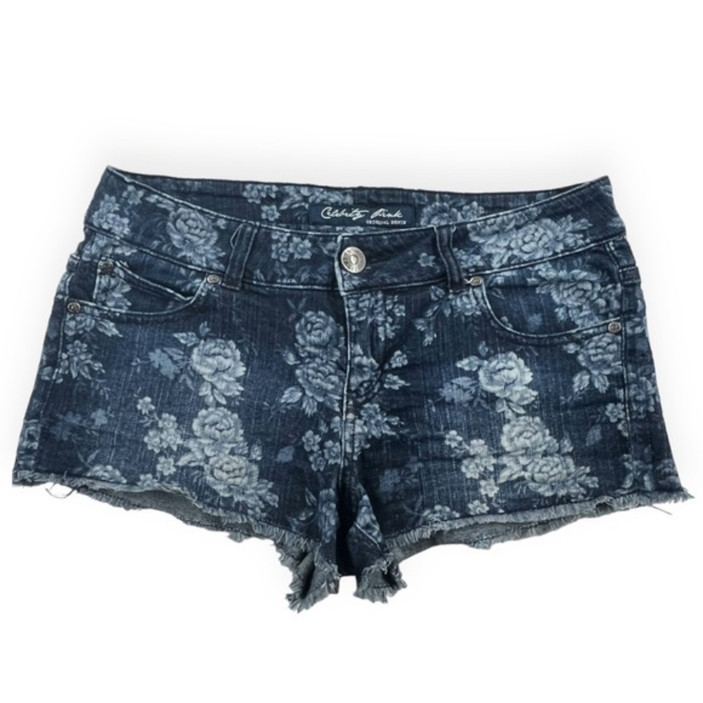 Celebrity Pink Womens Blue Jean Cutoff Jean Short Shorts Size 7 10609